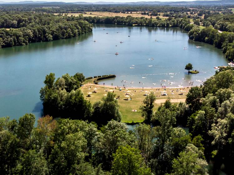 Le lac de Laives - baignade