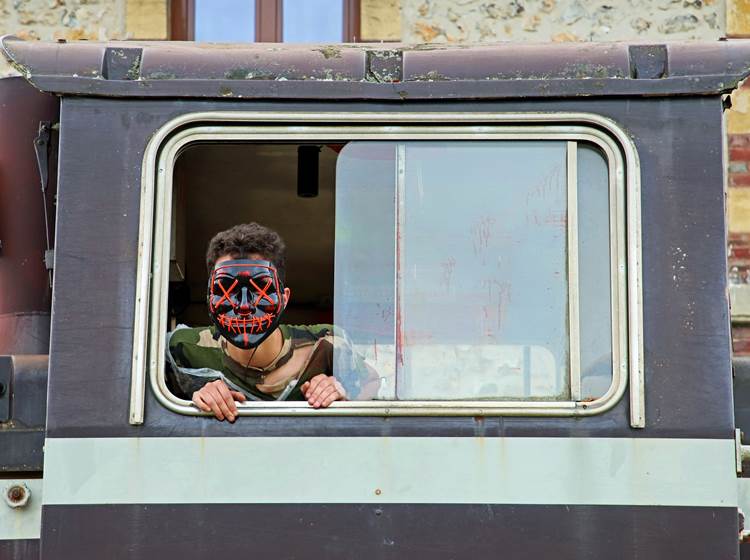 le conducteur du train des Monstres