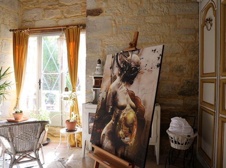 Chateau de Saint Chamarand, grand salon