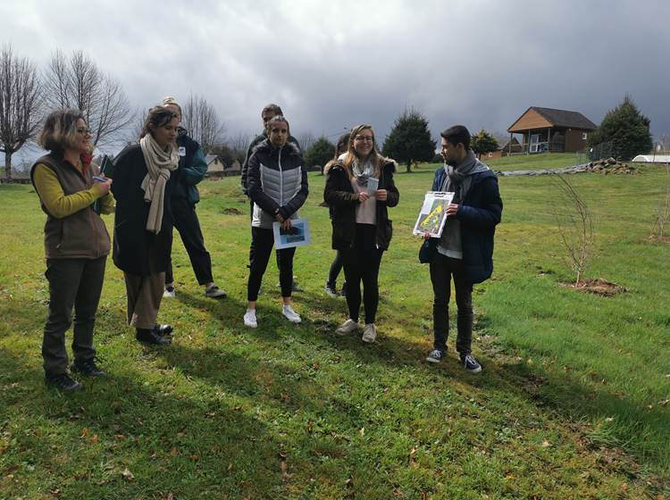 Rendu du projet avec les enseignantes du Lycée agricole Henrie Queuille en Corrèze