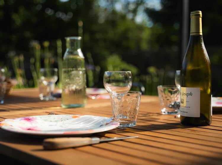 Le diner sur la terrasse