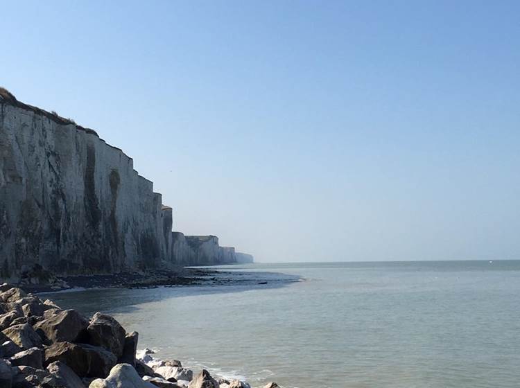 Les falaises d'Ault en Baie de Somme