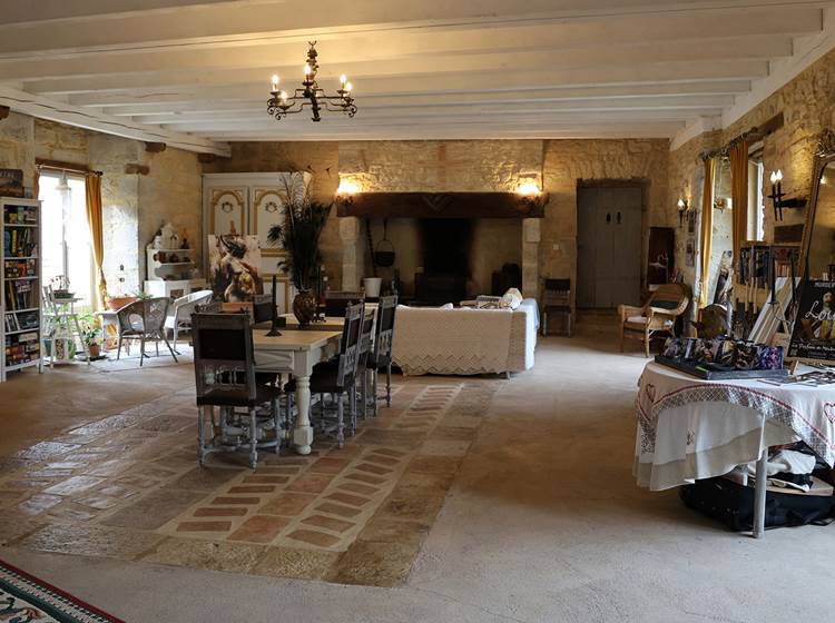 Chateau de Saint Chamarand, grand salon