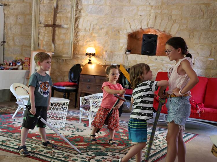 Chateau de Saint Chamarand, grand salon