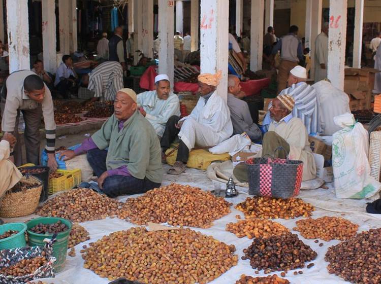Le marché des dattes à Rissani