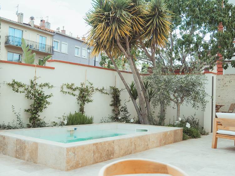 Maison Balas - Chambre d'Hôtes - Canet en Roussillon - Suite Castell - Piscine