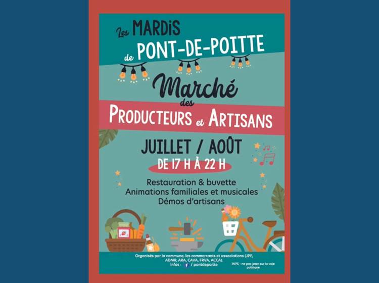Marché nocturne Pont de Poitte