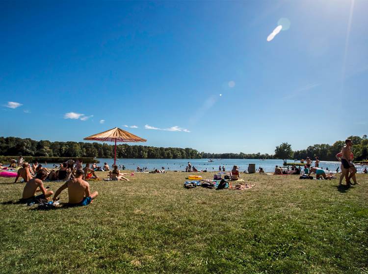 Plage du lac de Laives