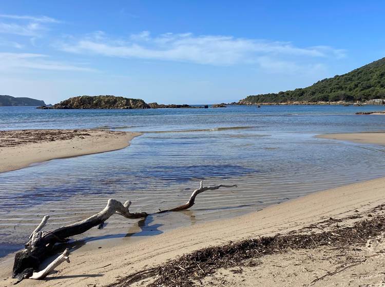 Plage de Chiuni: douceur de fin d'été.