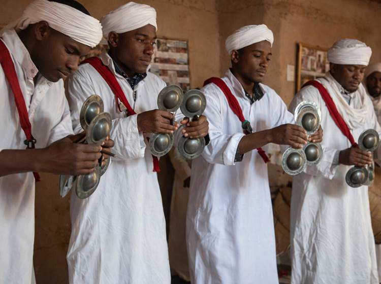 Musique Gnaoua au village de Khamlia