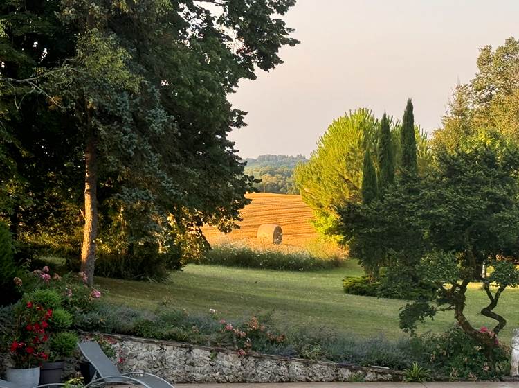 vue sur la campagne environnante