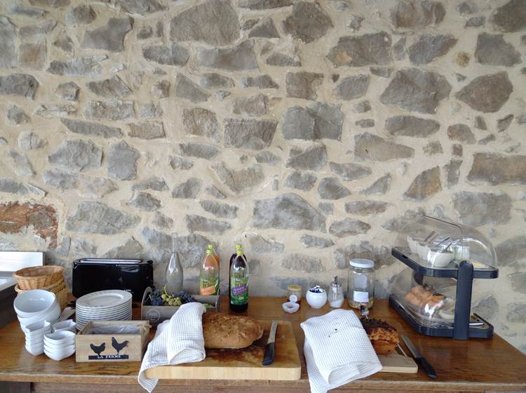 Les petits déjeuners des chambres d'hôtes à Le Coq du Nord -Mailhac