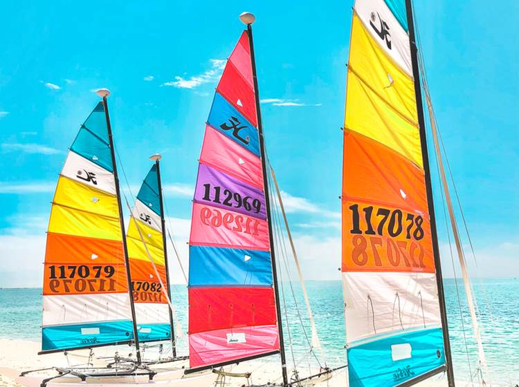 Cours de voile avec l'UCPA au Letty Mer Blanche Bénodet