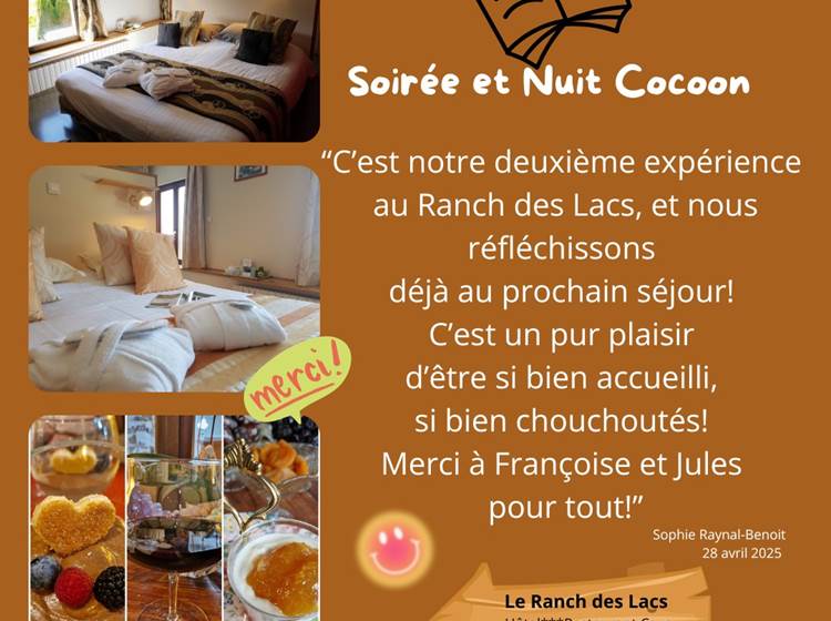 Soirée et Nuit Cocoon au Ranch des Lacs avril 2025-news