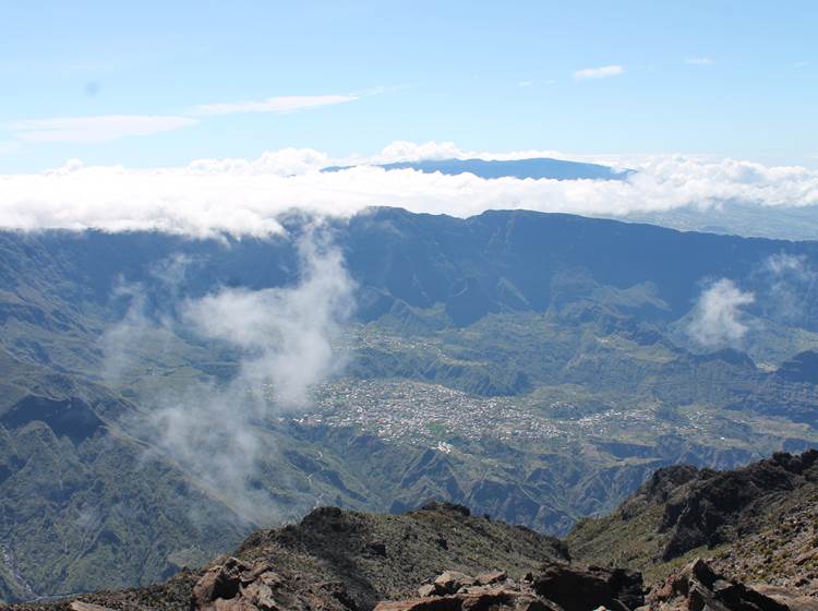 Cilaos depuis le Grand Bénare