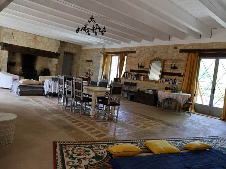 Chateau de Saint Chamarand, grand salon