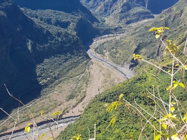 Rivière des Galets depuis la Canalisations des Orangers