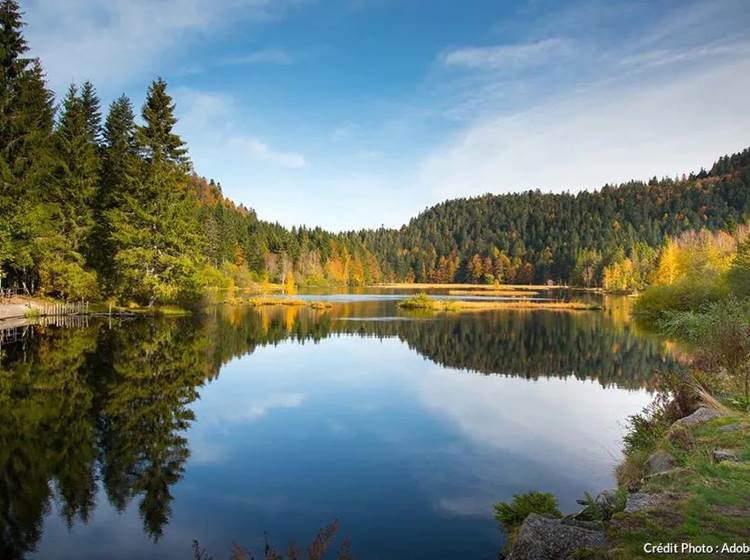 Le lac de Lispach, d'origine glaciaire