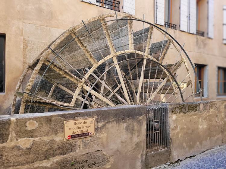 Roue du moulin à soie de Villard