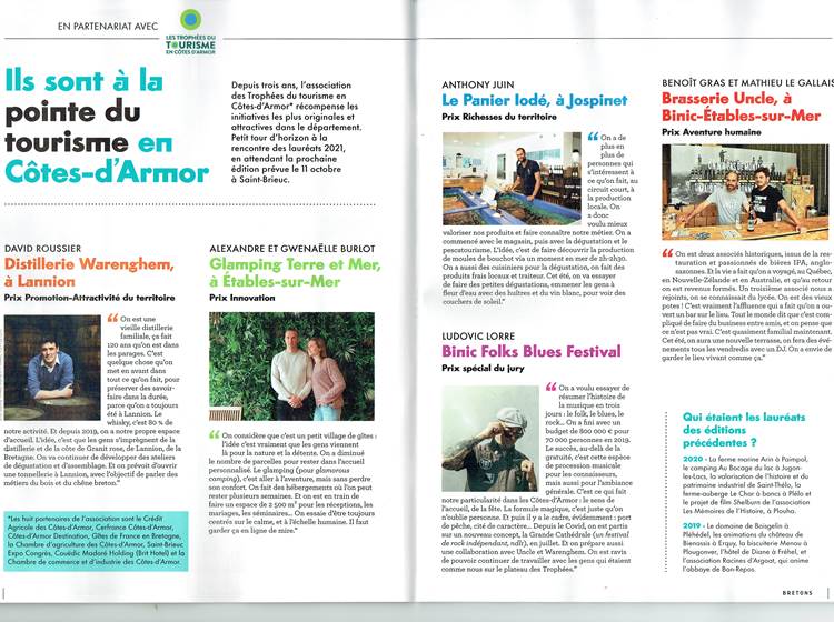 Article magazine Bretons juin 2022