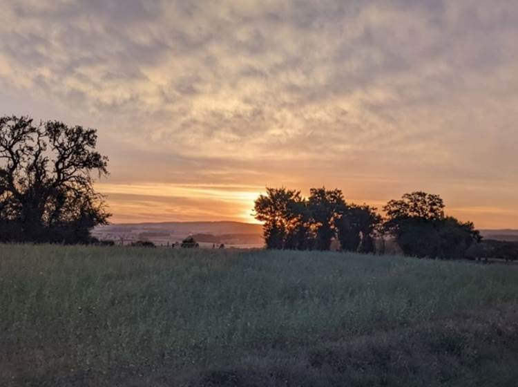 Levée de soleil en randonnée