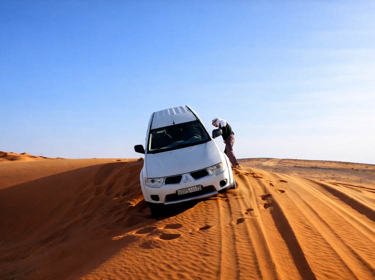 Ensablement dans les dunes
