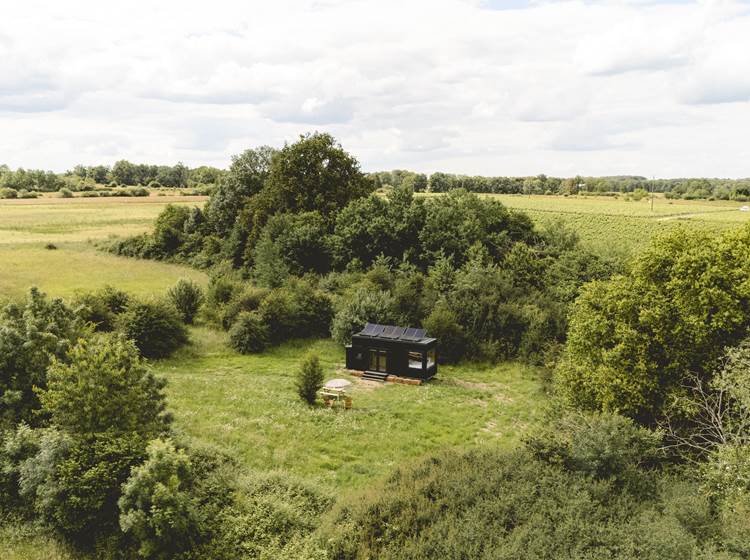 Tiny house à Saint-Aignan, entre prairies et vignes