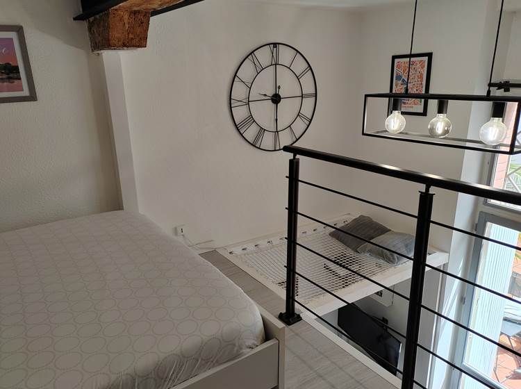 Mezzanine avec filet de repos
