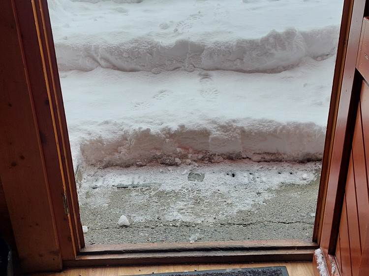 Photo Accès chalet le 16 février