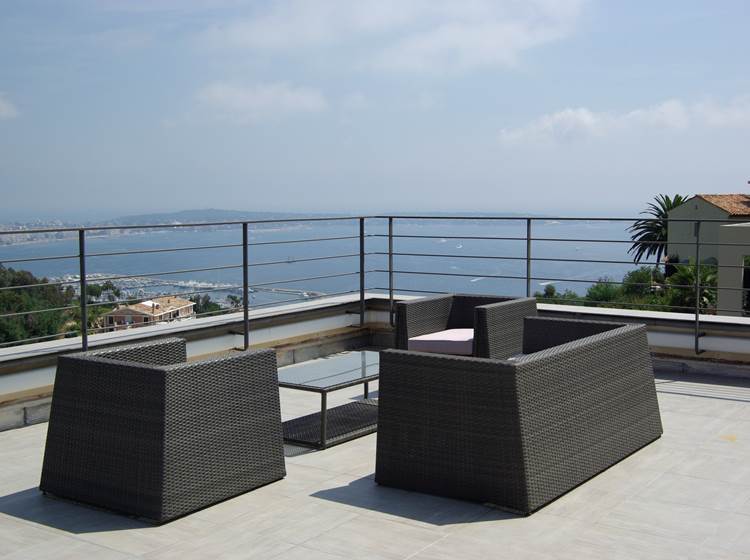 amazing sea vue villa with roof top south france riviera golfe juan