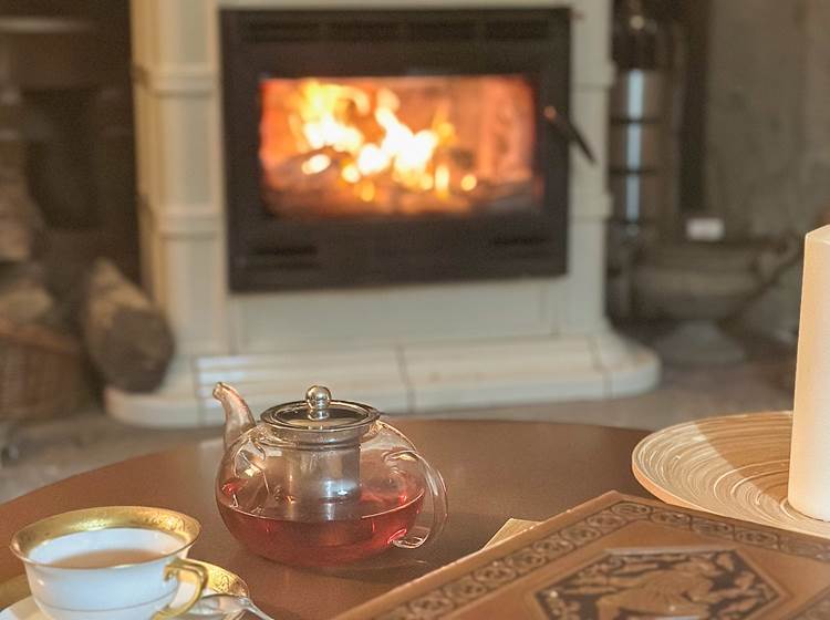 prendre le temps au coin du feu...