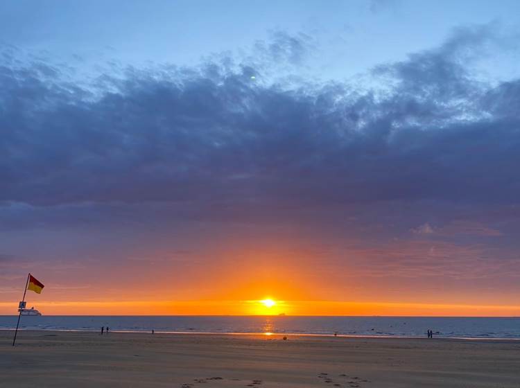 coucher de soleil Calais