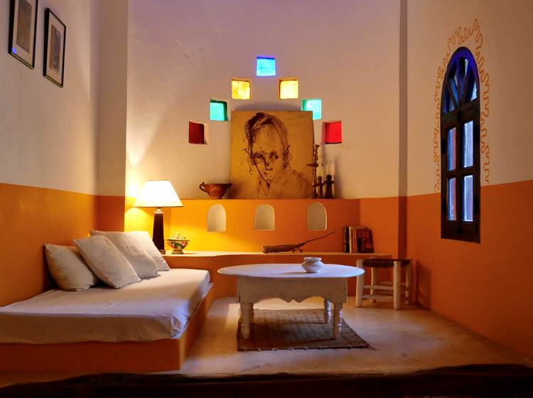 chambre oasis baoussala salon
