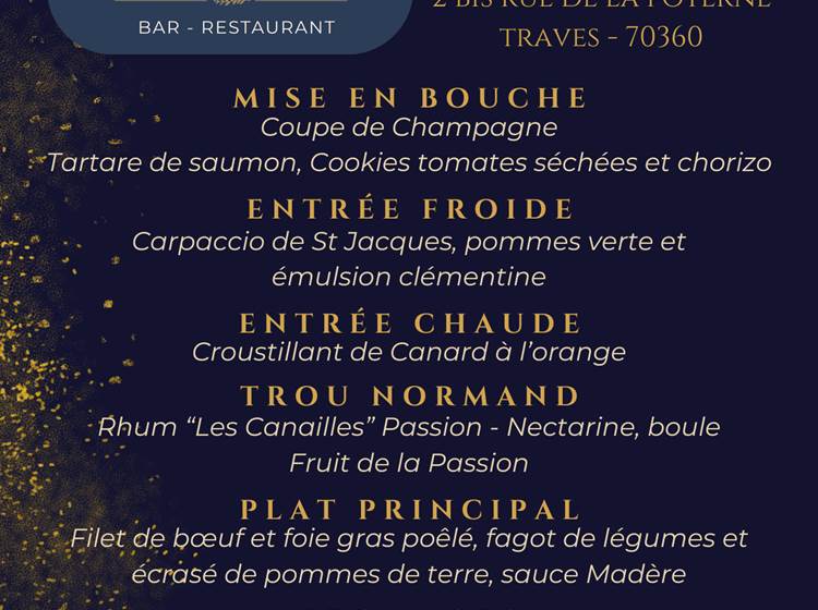 MENU Saint-Sylvestre