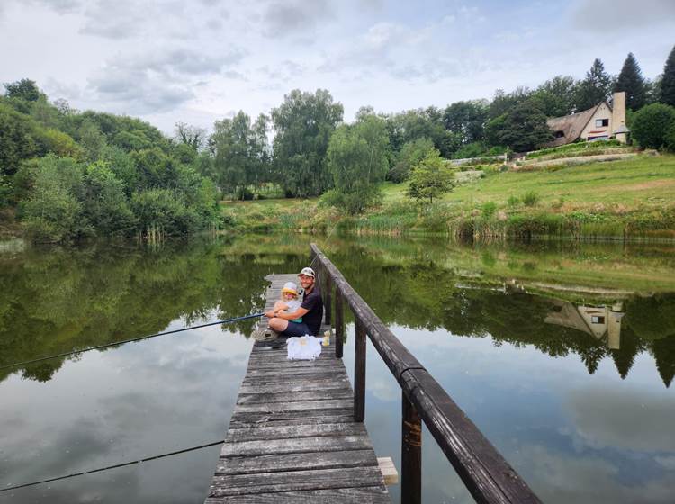 pêche en famille les bois de saint Auvent