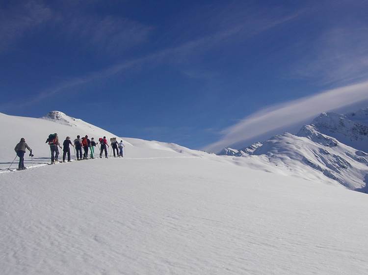 Randonnée en hiver sur les crêtes du Hautacam