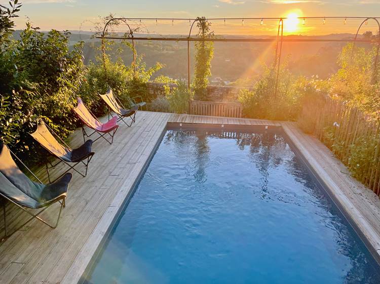 La piscine avec vue panoramique