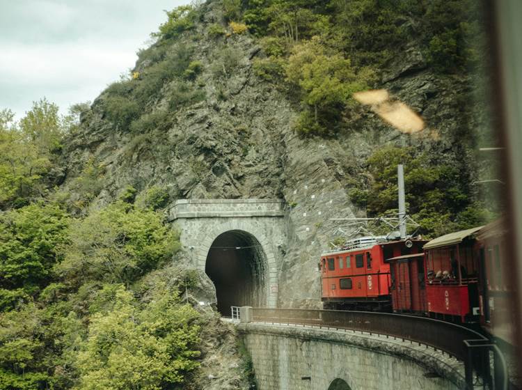 photo old train South of France