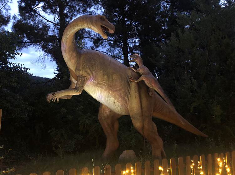 Ballade nocturne à Dinopedia