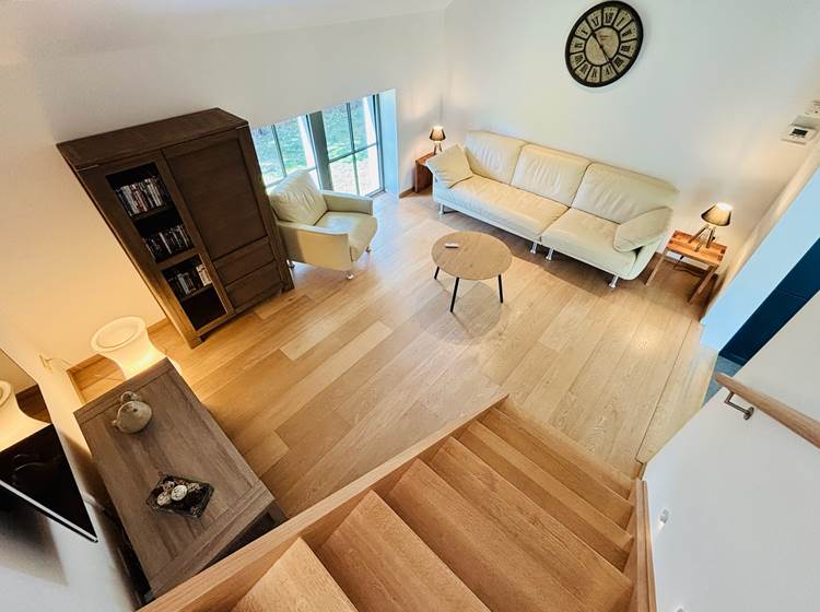 Salon vu d'en haut - Gîte LAK