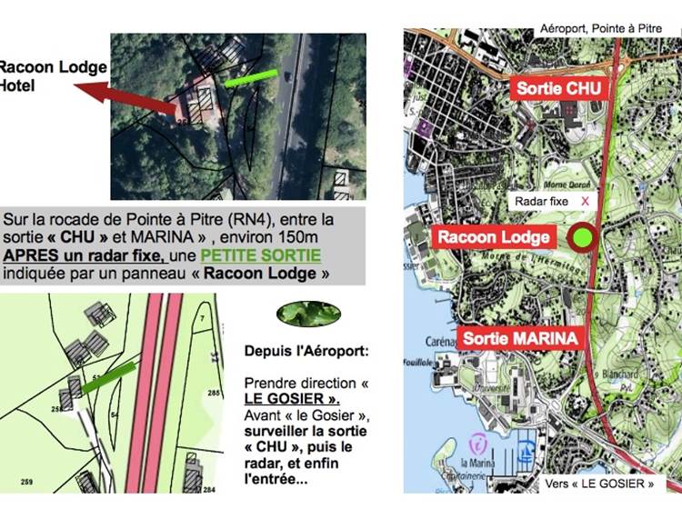 plan acces Racoonlodge