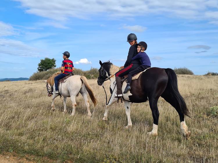 Balade avec nos chevaux