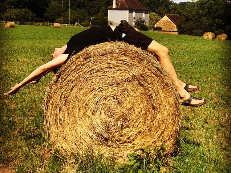 yoga à la campagne