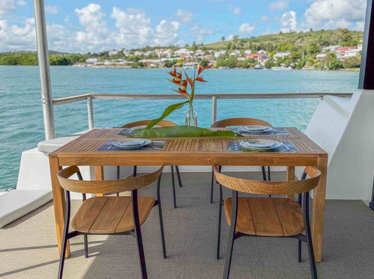 Espace repas extérieur