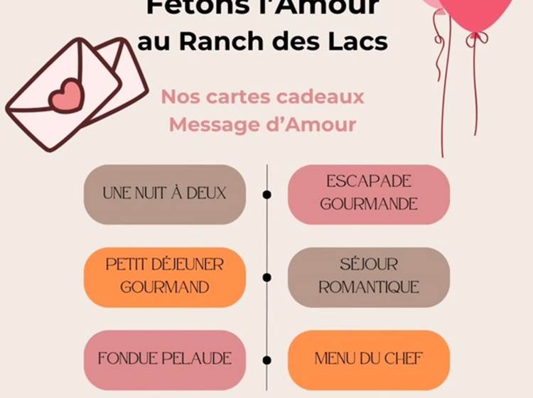 Fêtons l'Amour au Ranch des Lacs