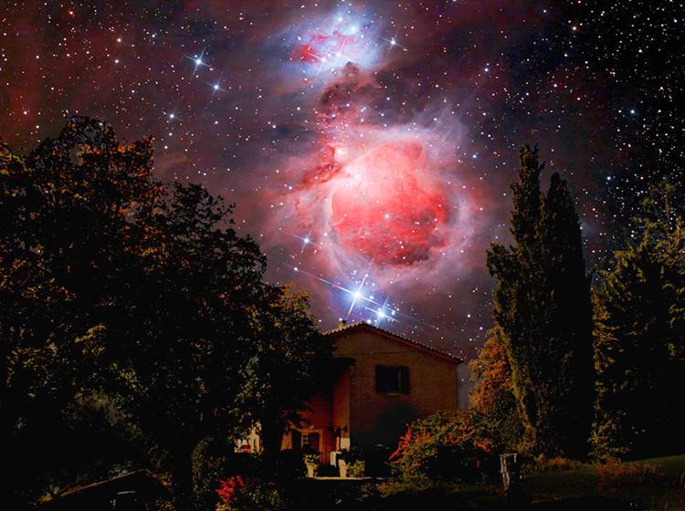Astronomie : Orion pris depuis la Bastide du Claus