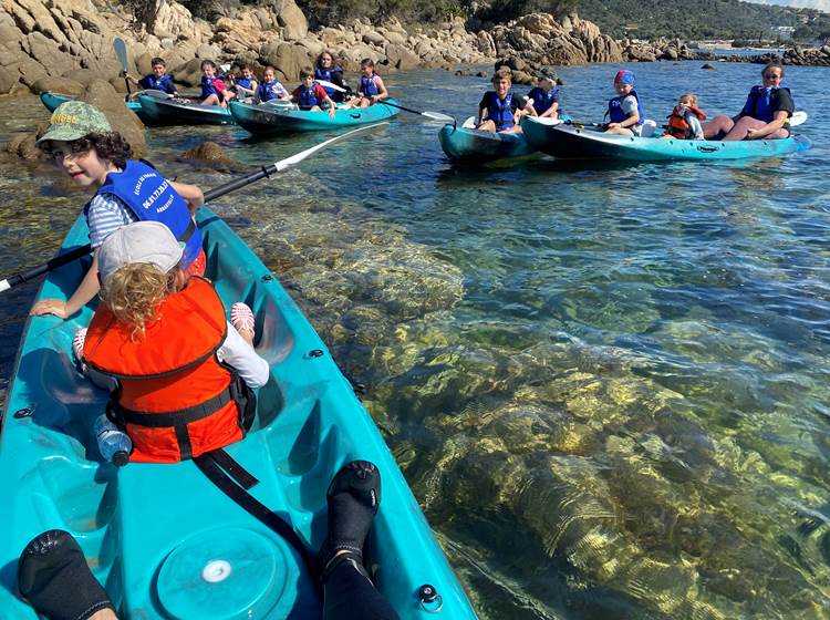 Abbartello kayak  et paddle Corse accueil de centre aéré