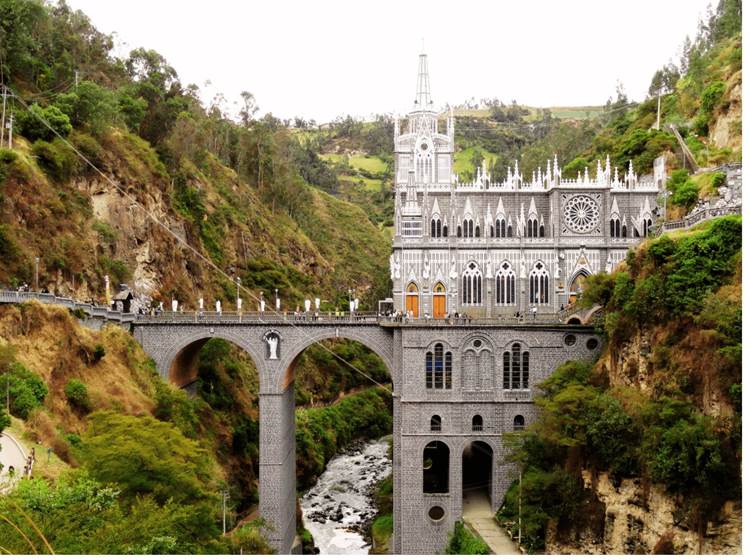 sanctuaire Las lajas en colombie