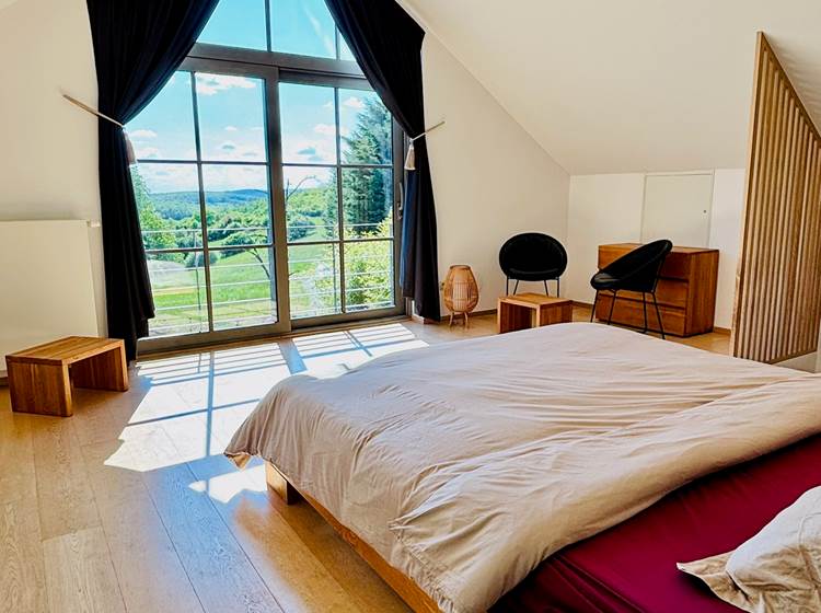 chambre lit king size - Gîte LAK
