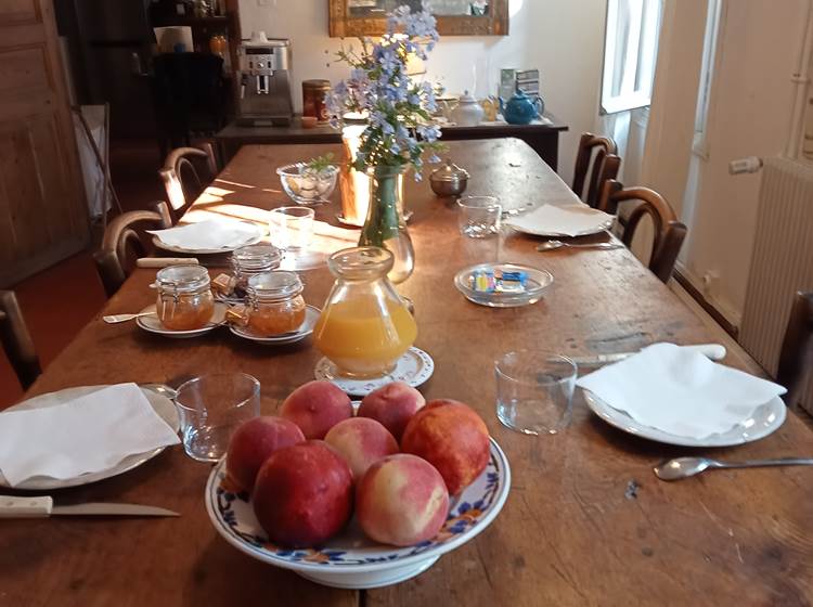 Le Mas Palegry chambres d'hôtes Perpignan - Le petit déjeuner